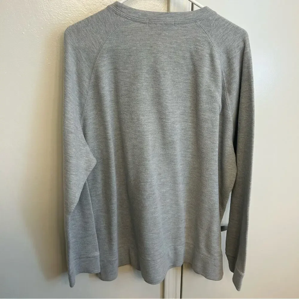 Banana Republic Gray Waffle Knit Sweater Men’s Size XL